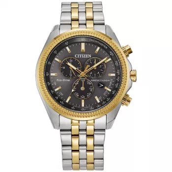 Orologio CITIZEN Eco-Drive cronografo BL5564-55H 44mm acciaio inox quadrante grigio