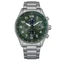 CITIZEN Eco-Drive Cronografo Orologio CA0770-72X 43mm acciaio inox quadrante verde uomo