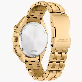 CITIZEN Eco-Drive Orologio cronografo CA4542-59X 43mm acciaio inox quadrante verde