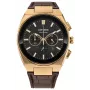CITIZEN Eco-Drive orologio cronografo CA4583-01E 43mm pelle marrone