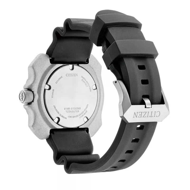 CITIZEN Eco-Drive Orologio subacqueo BN0220-16E 46,5mm acciaio inox nero placcato a ioni