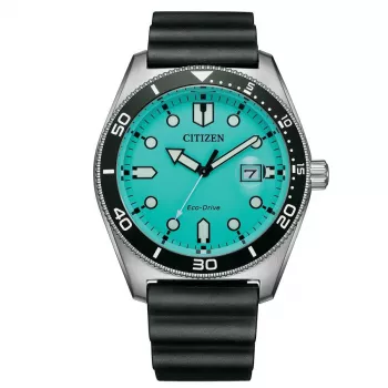 CITIZEN Orologio uomo Eco-Drive AW1760-14X 43mm cinturino in nylon verde