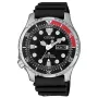 CITIZEN orologio subacqueo automatico da uomo NY0085-19E 42mm quadrante nero cinturino in gomma nero