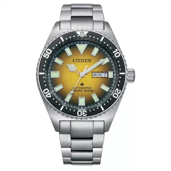 CITIZEN Orologio subacqueo automatico uomo NY0120-52X 41mm quadrante verde acciaio inox