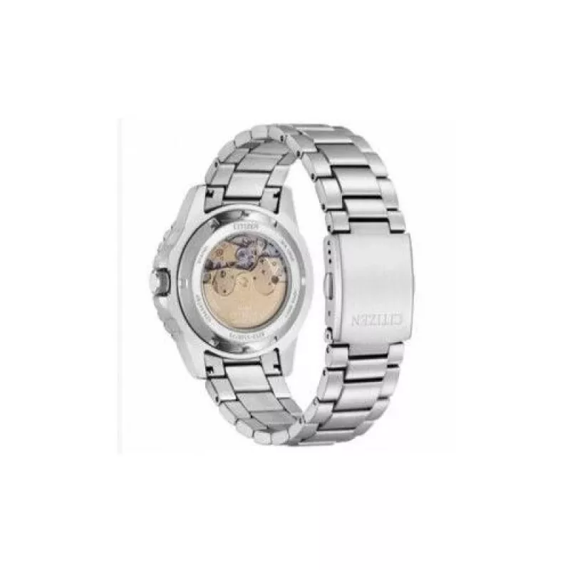 CITIZEN orologio da uomo automatico NJ0170-83X 43mm acciaio inossidabile quadrante verde
