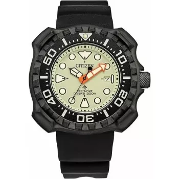 CITIZEN orologio uomo Eco-Drive subacqueo BN0227-25X 47mm acciaio placcato ione nero e cinturino in poliuretano
