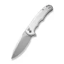 CIVIVI Button Lock Praxis Coltello pieghevole, manico in alluminio argento, lama 14C28N