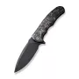 CIVIVI Praxis Coltello pieghevole, manico in fibra di carbonio shred, lama in acciaio D2, rivestimento TiN oro