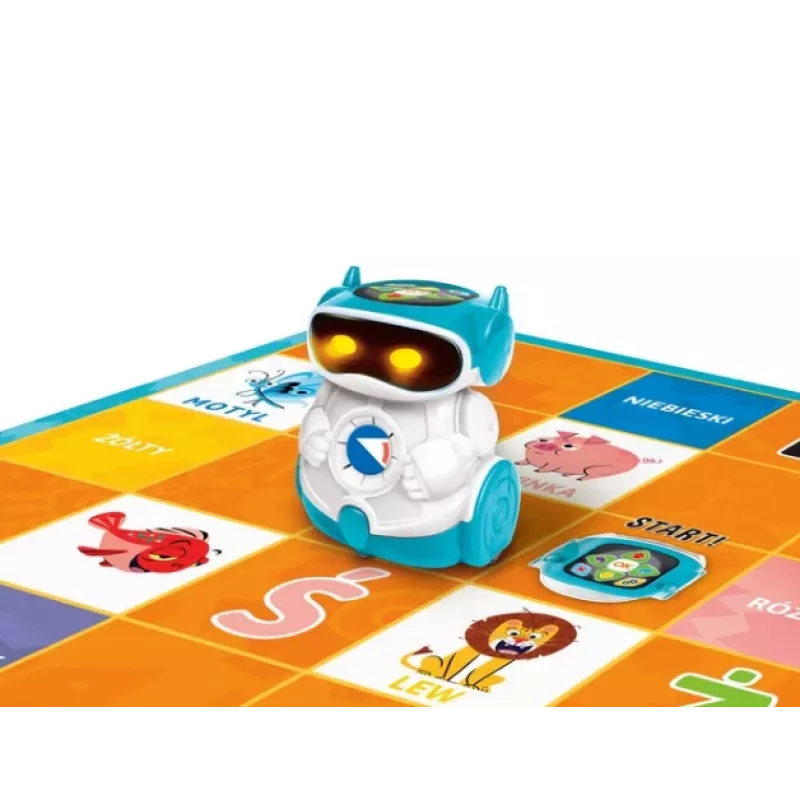 Clementoni DOC robot educativo per bambini, lingua polacca, da 5 anni, giocattolo di programmazione STEM