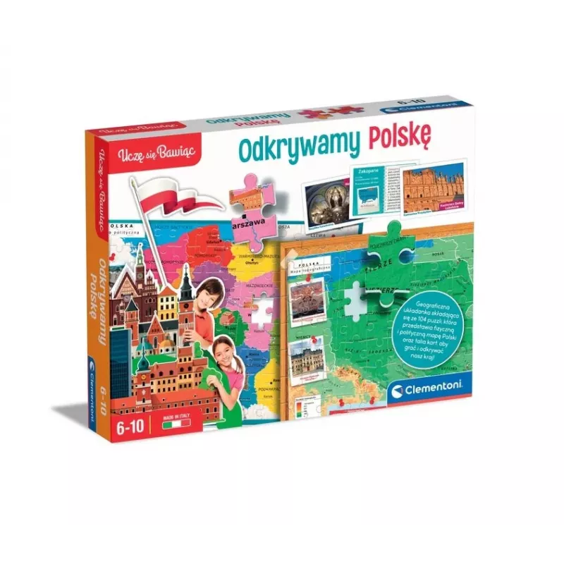 Clementoni Gioco educativo Scopri la Polonia Imparare giocando lingua polacca 50776