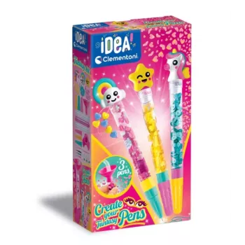 Clementoni Idea Art Mini Factory Fantasy Pen Creators set fai-da-te per creare penne per bambini da 7 anni