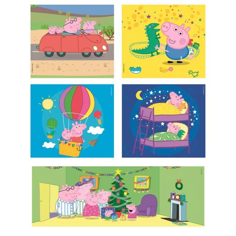 Puzzle Clementoni 10 in 1 Super Color Peppa Pig 20271