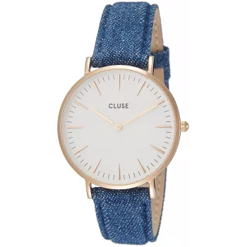 CLUSE La Bohème orologio al quarzo 38 mm acciaio inox oro mesh