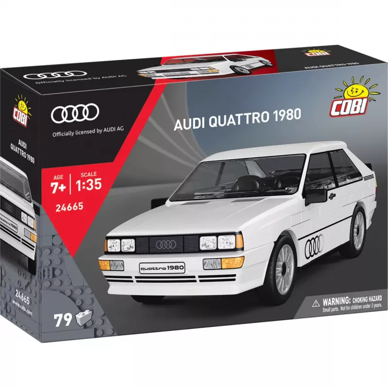 Cobi Audi Quattro 1980 bianco scala 1:35 set di costruzioni