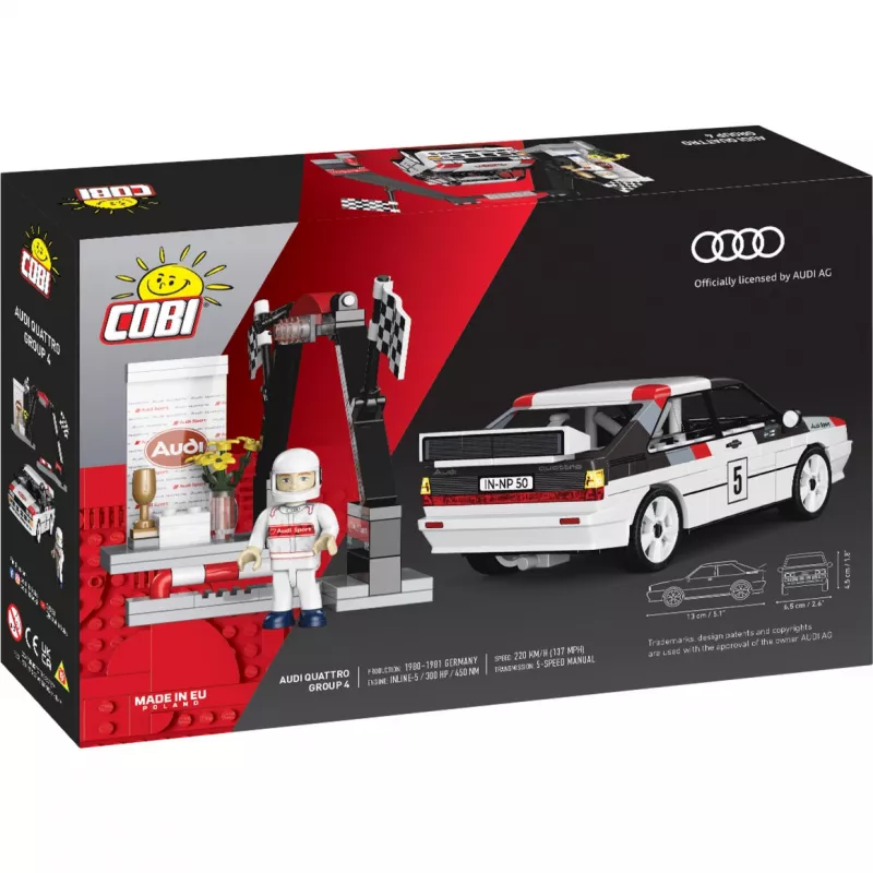 Cobi Audi Quattro Group 4 set di costruzioni (scala 1:35, 240 pezzi)