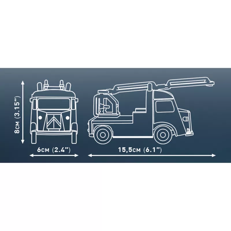 COBI Citroen Type H Pompiers (scala 1:35) kit modello in plastica