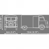 COBI Citroen Type H Service kit di montaggio in plastica 1:35