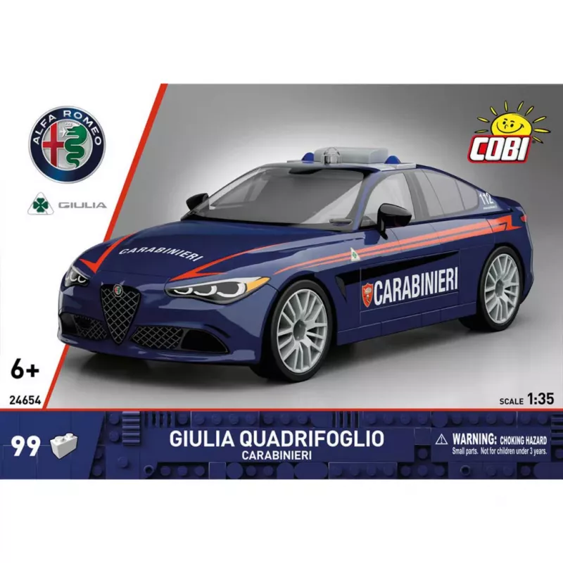 Cobi Giulia Quadrifoglio Carabinieri set costruzioni 1:35