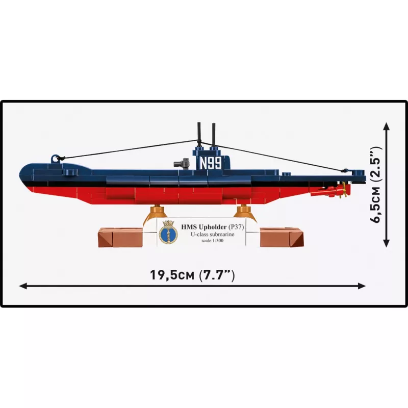 COBI HMS Upholder (P37) Sottomarino classe U Set di costruzioni in scala 1:300 4862