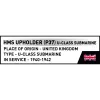 COBI HMS Upholder (P37) Sottomarino classe U Set di costruzioni in scala 1:300 4862