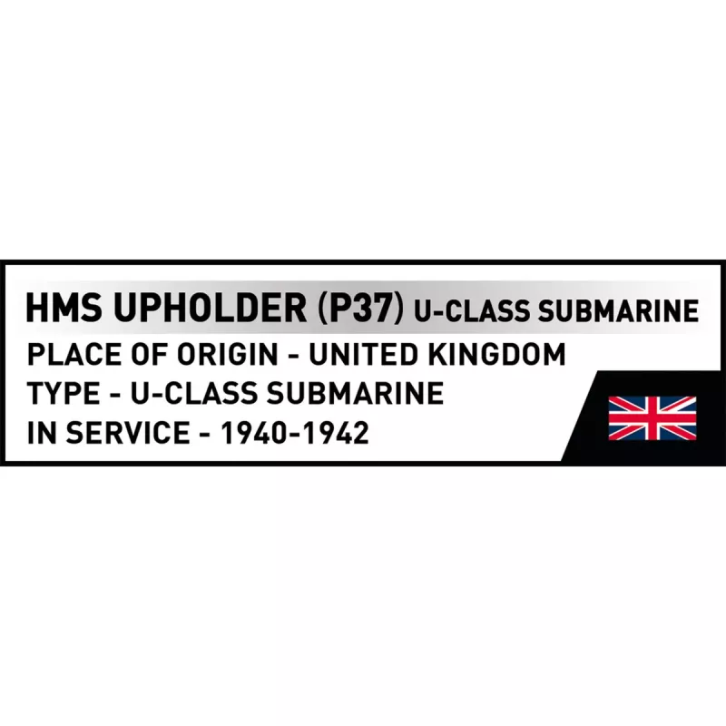 COBI HMS Upholder (P37) Sottomarino classe U Set di costruzioni in scala 1:300 4862