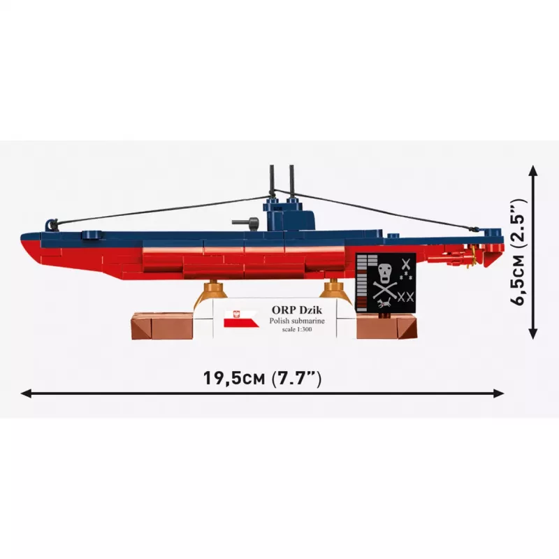 COBI ORP Dzik sottomarino polacco (scala 1:300)
