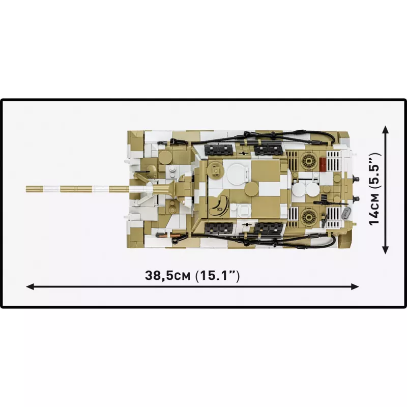 COBI Panzerjäger Tiger Ausf. B Jagdtiger set di costruzioni (1371 pezzi)