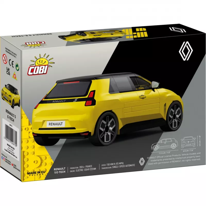 COBI Renault 5 E-Tech giallo 1:35