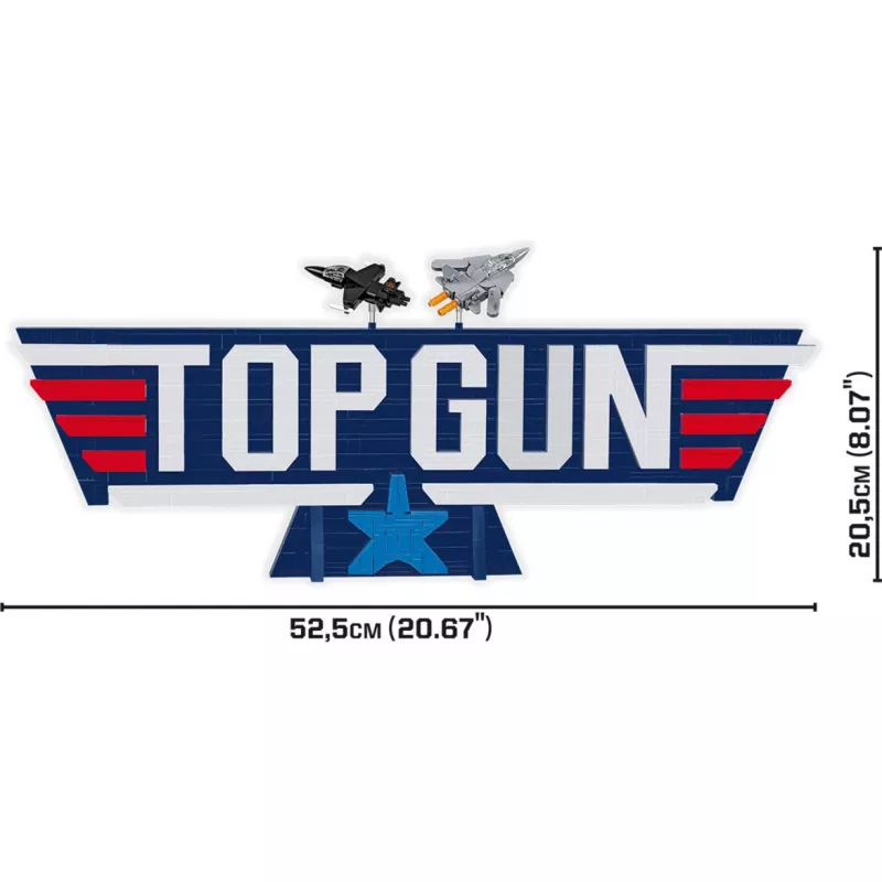 COBI Top Gun Logo F-14 Tomcat aereo da combattimento costruzioni 732 pezzi