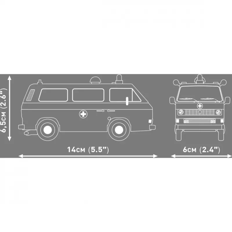 COBI Volkswagen T3 Ambulance kit modello in plastica 1:35