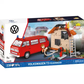 Cobi Volkswagen T3 Feuerwehr set di mattoncini camion dei pompieri (230 pezzi)