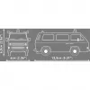 COBI Volkswagen T3 Polizei Set di costruzioni in scala 1:35 225 pezzi