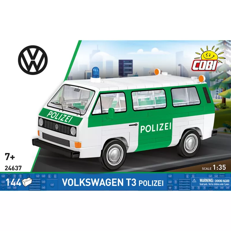 COBI Volkswagen T3 Polizei Set di costruzioni in scala 1:35 225 pezzi