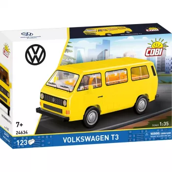 COBI Volkswagen T3 Transporter modello die-cast scala 1:35 (blu)