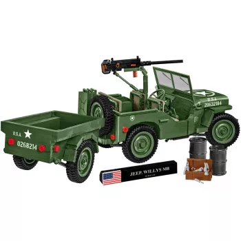 COBI Willys MB & Trailer Executive Edition set di costruzioni (400 pezzi)