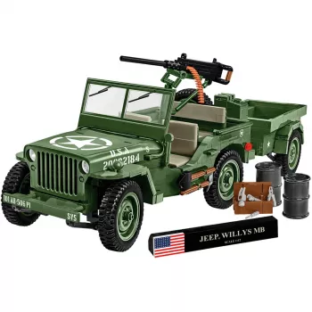 COBI Willys MB & Trailer Executive Edition set di costruzioni (400 pezzi)