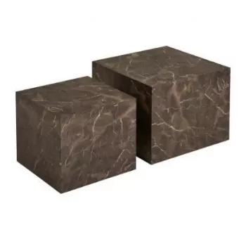 Tavolino marrone set 40x40x36 50x50x40