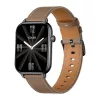 COLMI C28 Smartwatch – nero + cinturino in pelle marrone