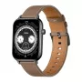 COLMI C28 Smartwatch – nero + cinturino in pelle marrone