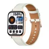 COLMI C28 Smartwatch in oro con cinturino in pelle bianco