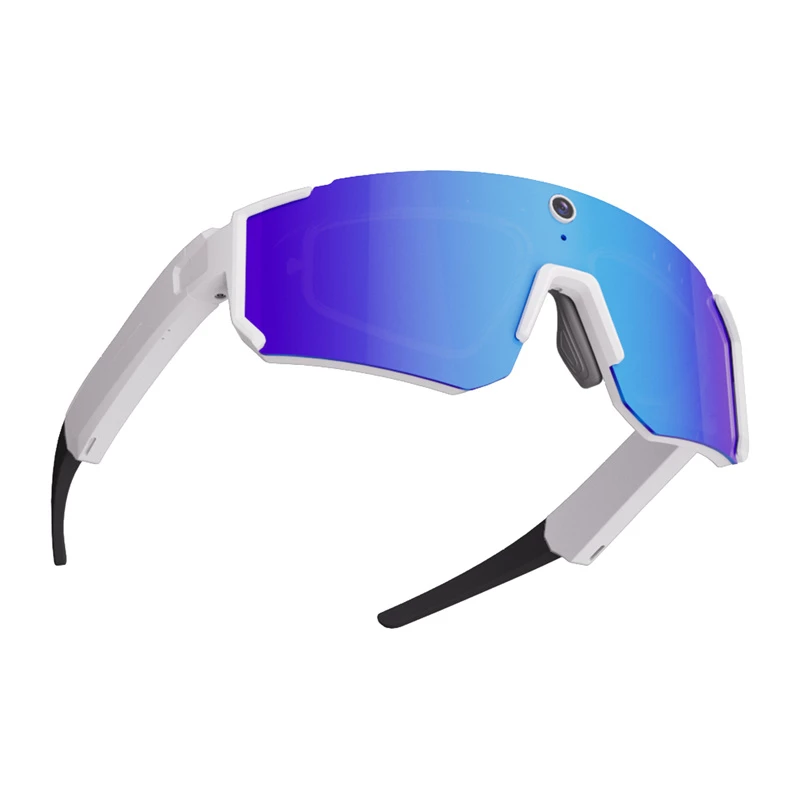 COLMI V06 AI occhiali da sole sportivi bianchi con lenti blu