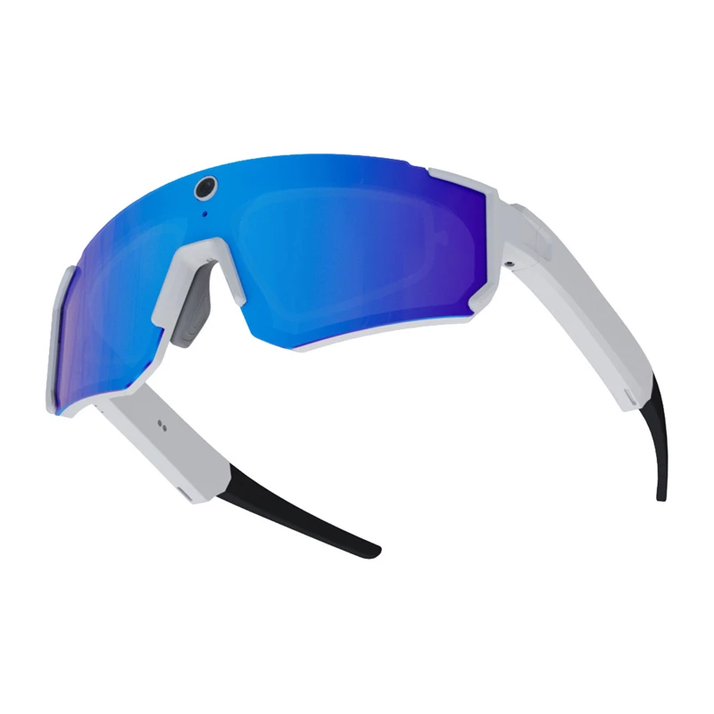 COLMI V06 AI occhiali da sole sportivi bianchi con lenti blu