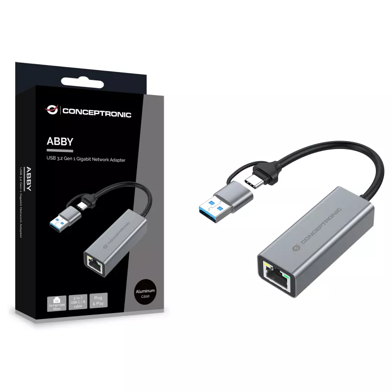 Conceptronic ABBY08G adattatore di rete Gigabit USB 3.0