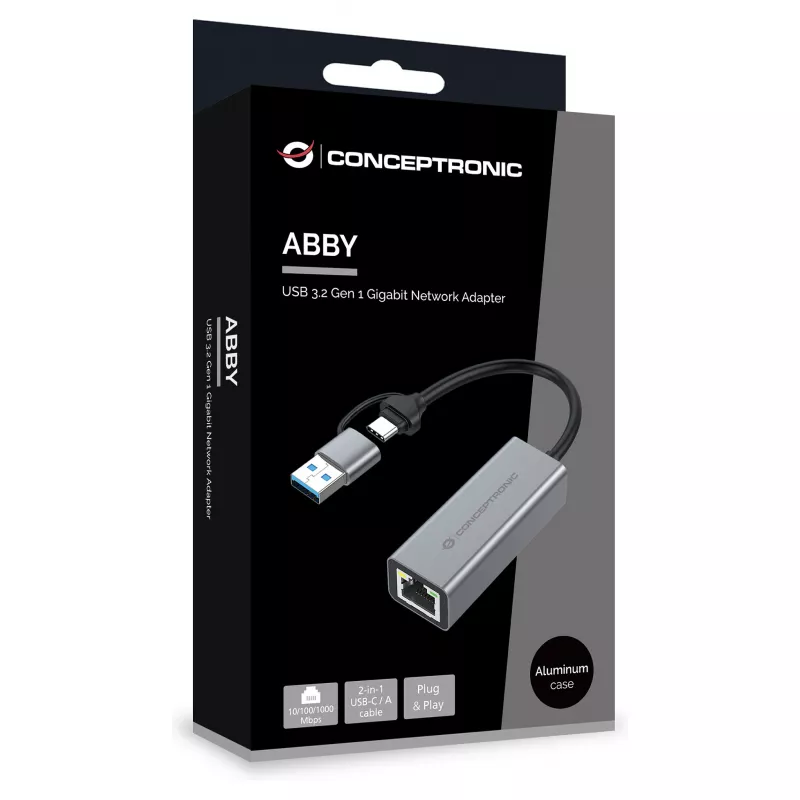 Conceptronic ABBY08G adattatore di rete Gigabit USB 3.0