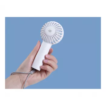 CONCEPTRONIC AERIVA01W mini ventilatore portatile bianco – ricaricabile, 3 velocità, USB-C