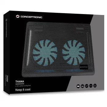 Conceptronic CNBCOOLPAD2F base di raffreddamento per notebook 39,6 cm (15,6