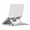 Conceptronic DONN35S Supporto per laptop con docking station USB-C 7 in 1, Dual-HDMI 4K60Hz, GbE, USB-C 5Gbps, 2x USB-A, 100W PD, argento