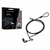 Lucchetto per laptop Conceptronic NBT Nano-Lock Dual, 4 cifre, cavo in acciaio 1,8 m, nero/argento