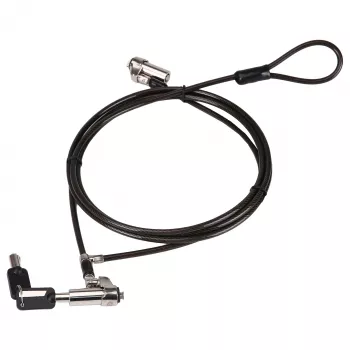 Lucchetto per laptop Conceptronic NBT Nano-Lock Dual, 4 cifre, cavo in acciaio 1,8 m, nero/argento
