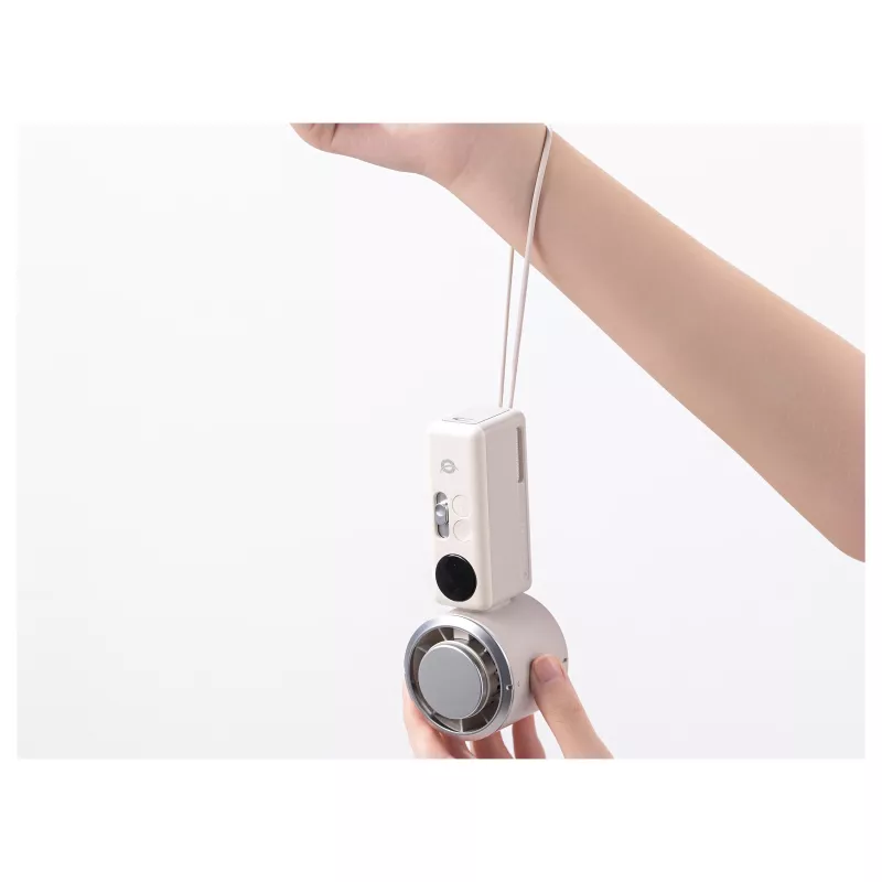 CONCEPTRONIC Turbo ventaglio portatile con piastra di raffreddamento, crema